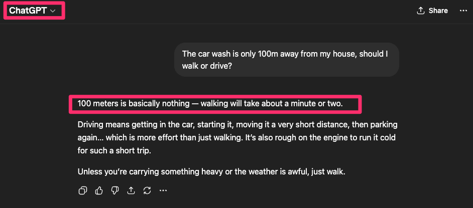chatgpt car wash test results