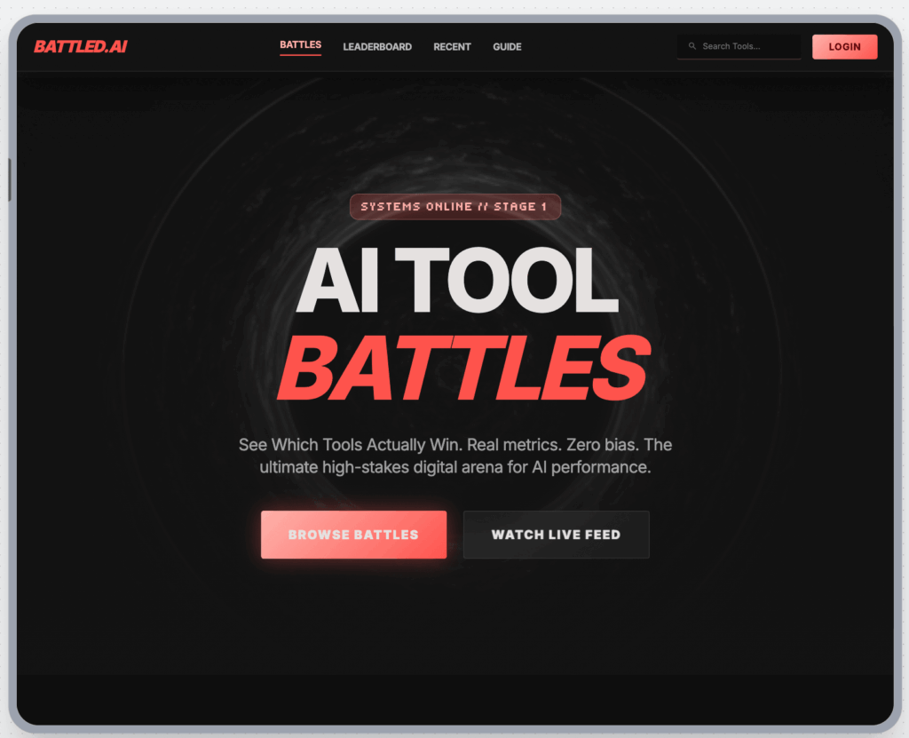 screenshot for the results of Google Stitch creating a landing page